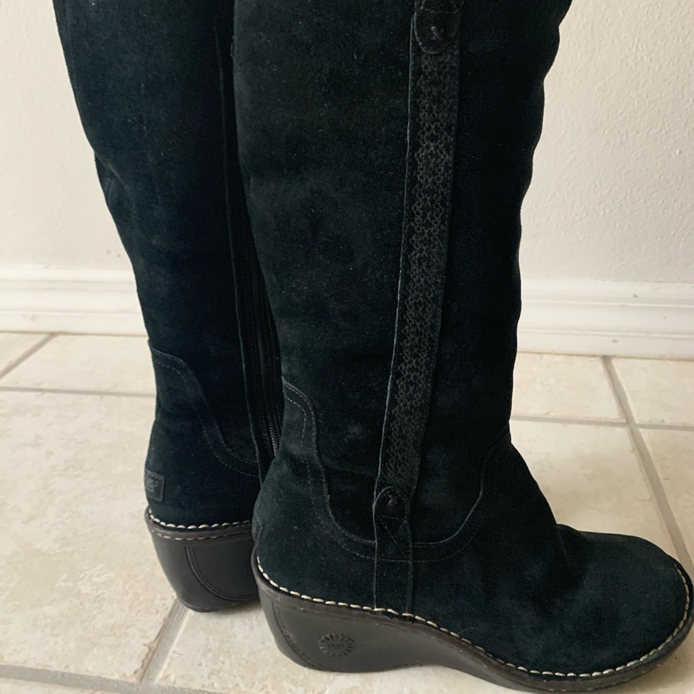 Tall suede Ugg boots